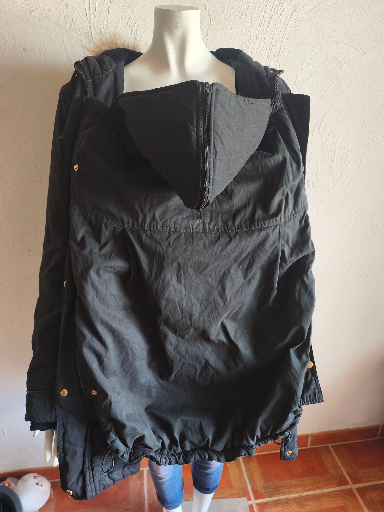 Parka évolutive de grossesse et de portage Vertbaudet – Noire – photo 2